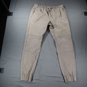 Bullhead Denim Co Skinny Joggers Pants Mens Small Tan Elastic Waist